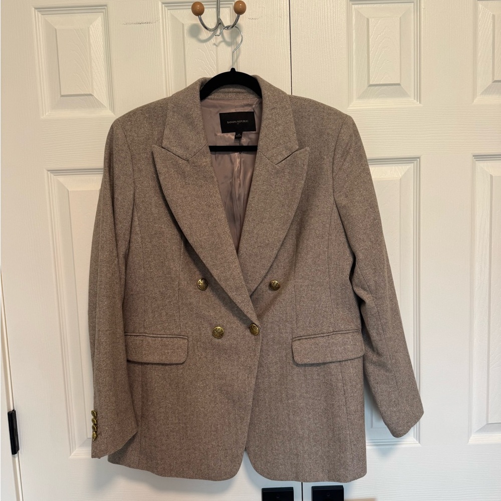 Women's banana republic Double-Breasted Blazer tan